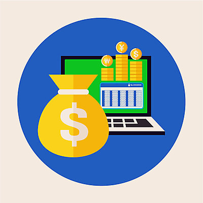 클립아트 아이콘 사람없음 금융 노트북 동전 돈자루 보안카드 인터넷뱅킹 2D아이콘 AI파일 돈 경제 전자제품 파일형식 벡터