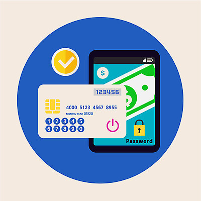 클립아트 아이콘 자물쇠 사람없음 금융 스마트폰 신용카드 보안 2D아이콘 AI파일 안전 경제 핸드폰 스마트기기 파일형식 벡터