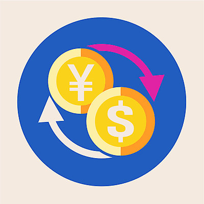 클립아트 아이콘 화살표 사람없음 금융 달러 동전 엔 환전 2D아이콘 AI파일 돈 경제 파일형식 벡터