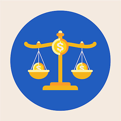 클립아트 아이콘 저울 사람없음 금융 동전 2D아이콘 AI파일 돈 경제 파일형식 벡터