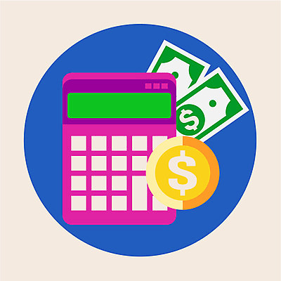 클립아트 아이콘 지폐 사람없음 금융 달러 동전 계산기 2D아이콘 AI파일 돈 문구용품 경제 장비 파일형식 벡터