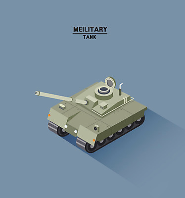 클립아트 일러스트 사람없음 탱크 아이소메트릭 국방 국내일러스트 AI파일 파일형식 벡터