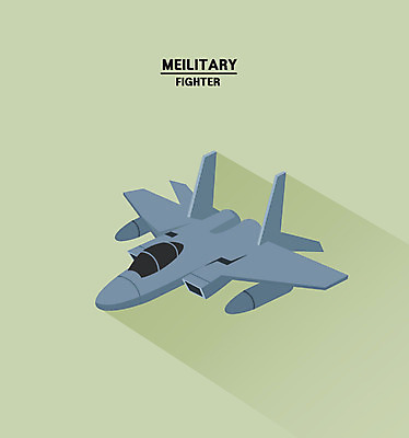 클립아트 일러스트 군용기 사람없음 아이소메트릭 국방 국내일러스트 AI파일 비행기 군대 파일형식 벡터