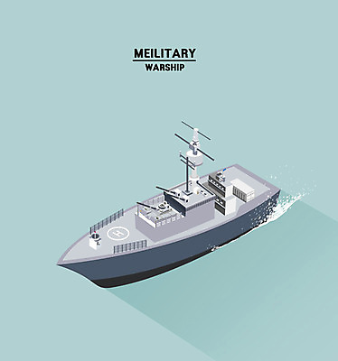 클립아트 일러스트 사람없음 군함 아이소메트릭 국방 국내일러스트 AI파일 배_교통 해군 파일형식 벡터