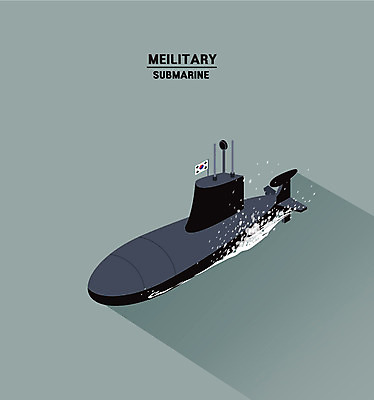 클립아트 일러스트 사람없음 보호 태극기 잠수함 해군 아이소메트릭 국방 국내일러스트 AI파일 컨셉 군대 국기 파일형식 벡터