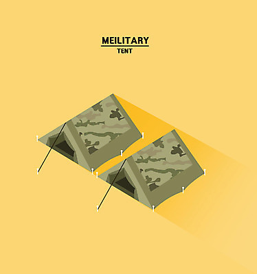 클립아트 일러스트 텐트 사람없음 아이소메트릭 국방 국내일러스트 AI파일 캠핑도구 파일형식 벡터