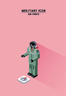 클립아트 남자 일러스트 한명 성인 군인 나침반 공군 아이소메트릭 국방 국내일러스트 AI파일 직업 1 군대 사람 국군 파일형식 벡터