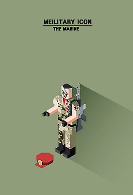 클립아트 남자 일러스트 한명 성인 군인 총 아이소메트릭 국방 해병대 해병대모자 국내일러스트 AI파일 직업 모자_잡화 1 무기 군대 사람 국군 파일형식 벡터