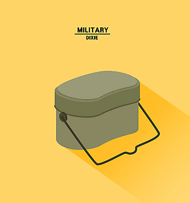 클립아트 일러스트 사람없음 아이소메트릭 국방 반합 국내일러스트 AI파일 캠핑도구 파일형식 벡터