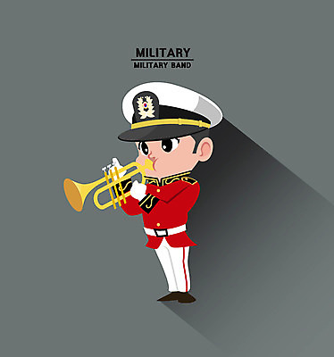전신 클립아트 남자 일러스트 한명 성인 군인 트럼펫 아이소메트릭 국방 의장대 의장대모자 국내일러스트 AI파일 직업 1 사람 금관악기 국군 군모 파일형식 벡터
