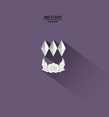 클립아트 일러스트 사람없음 심볼 아이소메트릭 계급 계급장 국방 대위 국내일러스트 AI파일 파일형식 벡터