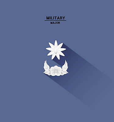 클립아트 일러스트 사람없음 심볼 아이소메트릭 계급 계급장 국방 소령 국내일러스트 AI파일 파일형식 벡터