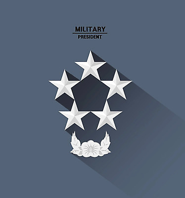 클립아트 일러스트 사람없음 심볼 아이소메트릭 계급 계급장 국방 대통령 국내일러스트 AI파일 파일형식 벡터
