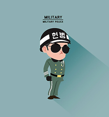 전신 클립아트 남자 일러스트 한명 성인 선글라스 군인 아이소메트릭 국방 헌병 국내일러스트 AI파일 직업 1 안경 사람 국군 파일형식 벡터