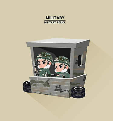 클립아트 남자 일러스트 성인 두명 군인 총 타이어 아이소메트릭 국방 보초 초병 국내일러스트 AI파일 직업 무기 사람 국군 파일형식 벡터