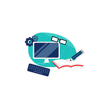 클립아트 아이콘 교육 안경 사람없음 책 컴퓨터 연필 모니터 키보드 톱니바퀴 컴퓨터수업 2D아이콘 AI파일 잡화 수업 학용품 전자제품 필기구 파일형식 벡터