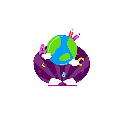 클립아트 구름 아이콘 알파벳 교육 영어교육 사람없음 책 연필 지구모양 2D아이콘 AI파일 자연요소 모양 영어 지구 학용품 필기구 파일형식 벡터