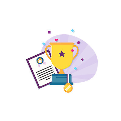 클립아트 아이콘 교육 사람없음 상패 트로피 금메달 2D아이콘 AI파일 상_우승 메달 파일형식 벡터