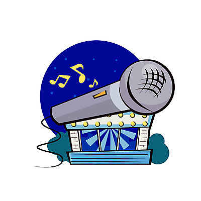 클립아트 아이콘 음표 사람없음 건물 상점 풀잎 서비스업 마이크 노래방 2D아이콘 AI파일 직업 건축물 기호 산업 음악 음향기기 잎 풀_식물 파일형식 벡터