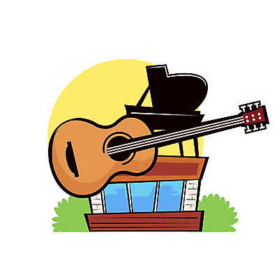 클립아트 아이콘 악기 사람없음 건물 상점 기타 풀잎 건반 서비스업 그랜드피아노 2D아이콘 AI파일 직업 건축물 산업 음악 잎 현악기 풀_식물 피아노 파일형식 벡터