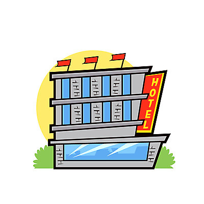 클립아트 아이콘 호텔 사람없음 건물 상점 풀잎 서비스업 2D아이콘 AI파일 직업 건축물 산업 잎 숙소 풀_식물 파일형식 벡터