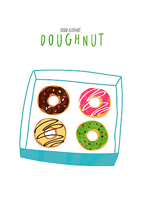 클립아트 아이콘 음식 디저트 사람없음 도넛 2D아이콘 AI파일 파일형식 벡터