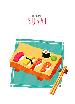 클립아트 아이콘 음식 젓가락 요리 사람없음 초밥 생선초밥 계란초밥 새우초밥 일본음식 2D아이콘 AI파일 새우 수저 파일형식 벡터