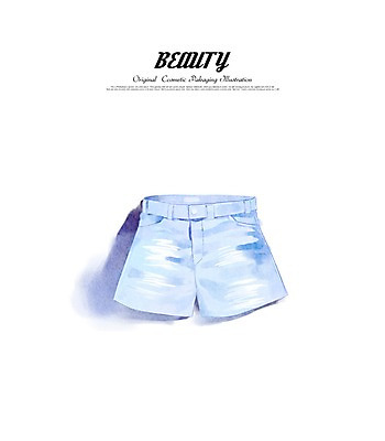 클립아트 PSD 잡화 옷 일러스트 반바지 수채화 사람없음 뷰티 핫팬츠 국내일러스트 바지 파일형식