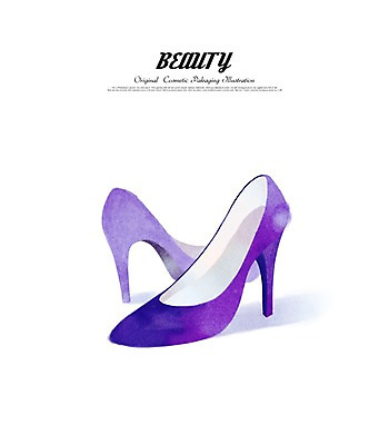 클립아트 PSD 잡화 옷 일러스트 수채화 사람없음 뷰티 하이힐 국내일러스트 구두 여성화 파일형식