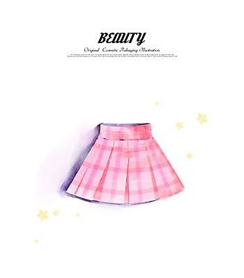 클립아트 PSD 옷 일러스트 수채화 사람없음 치마 뷰티 국내일러스트 하의 파일형식