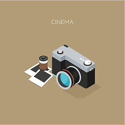 클립아트 아이콘 사람없음 카메라 필름 폴라로이드사진 아이소메트릭 2D아이콘 AI파일 전자제품 폴라로이드 파일형식 벡터