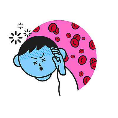 클립아트 아이콘 남자 의학 한명 성인 적혈구 빈혈 2D아이콘 AI파일 1 사람 질병 혈구 파일형식 벡터