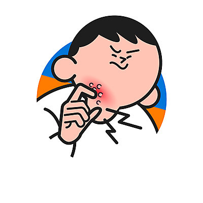 클립아트 아이콘 남자 의학 한명 성인 피부질환 아토피 2D아이콘 AI파일 1 사람 질병 파일형식 벡터