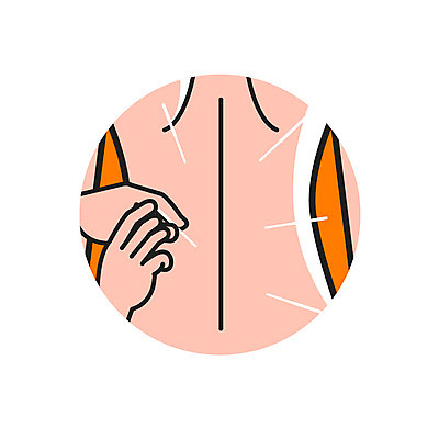 클립아트 아이콘 의학 신체부위 한의학 등 침술 2D아이콘 AI파일 사람 파일형식 벡터