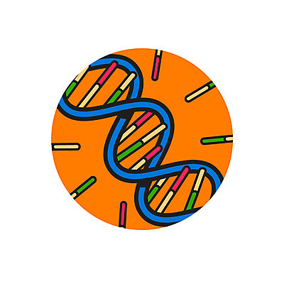 클립아트 아이콘 의학 사람없음 DNA 2D아이콘 AI파일 생명공학 파일형식 벡터