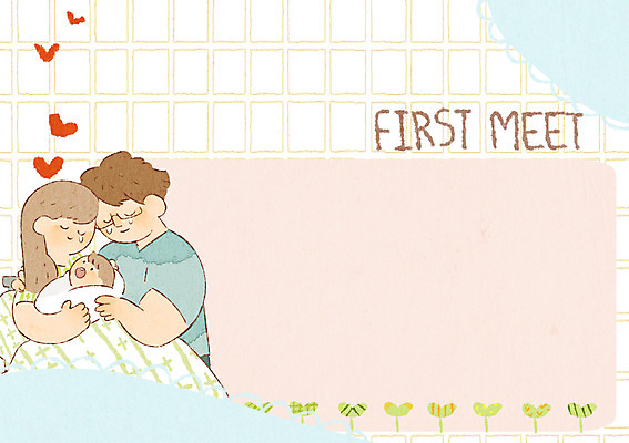 PSD 여자 남자 어린이 일러스트 가족 성인 세명 육아 아기 출산 프레임일러스트 국내일러스트 관계 프레임 사람 파일형식