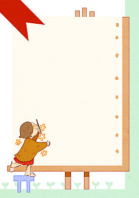 PSD 여자 어린이 일러스트 가족 한명 그리기 이젤 프레임일러스트 국내일러스트 1 관계 모션 프레임 사람 미술도구 파일형식