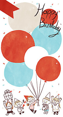 PSD 여자 남자 어린이 일러스트 프레임 여러명 고깔모자 생일파티 생일 생일축하 풍선 생일선물 국내일러스트 모자_잡화 기념일 다수 선물 사람 축하 파일형식