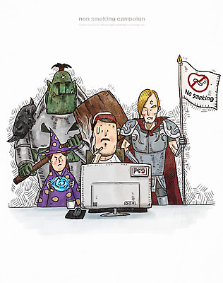 PSD 여자 남자 캠페인 일러스트 흡연 담배 여러명 성인 컴퓨터 깃발 중세기사 망치 금연 마녀복장 금연표지판 몬스터 피씨방 국내일러스트 다수 사람 전자제품 공구 표지판 사회이슈 이벤트의상 파일형식