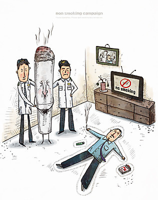 PSD 남자 화분 캠페인 액자 일러스트 흡연 담배 성인 세명 텔레비전 경찰 금연 경찰복 담배연기 라이터 살인 국내일러스트 직업 유니폼 사람 전자제품 범죄 연기 사회이슈 파일형식