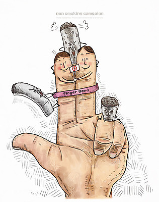 PSD 손 캠페인 일러스트 손가락 흡연 담배 신체부위 금연 금연표지판 국내일러스트 사람 표지판 사회이슈 파일형식