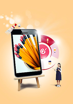 전신 PSD 편집 편집이미지 학생 여자 교육 청소년 미술 한명 서기 스마트폰 앞치마 물감 한국인 팔레트 청소년교육 이젤 페인트붓 지우개연필 이미지편집 1 모션 문화예술 사람 동양인 핸드폰 스마트기기 연필 미술도구 붓 파일형식