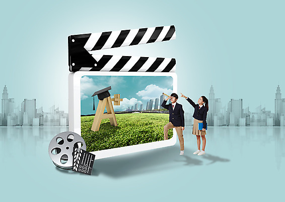 전신 PSD 편집 편집이미지 학생 여자 교육 남자 교복 학사모 청소년 서기 빌딩 두명 책 일안경 한국인 가리킴 관찰 클래퍼보드 필름 청소년교육 영화 에이플러스 이미지편집 모자_잡화 옷 졸업 모션 문화예술 사람 동양인 손짓 건물 망원경 점수 파일형식