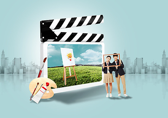 전신 PSD 구름 편집 편집이미지 학생 여자 교육 남자 교복 청소년 하늘 액자틀 미술 서기 빌딩 초원 두명 물감 미술도구 한국인 붓 팔레트 클래퍼보드 청소년교육 영화 이젤 캔버스 이미지편집 자연요소 옷 액자 모션 문화예술 틀 사람 동양인 건물 오브젝트 파일형식