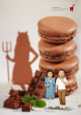 전신 PSD 편집 편집이미지 음식 서기 웃음 소녀 소년 두명 초콜릿 한국인 치아 삼지창 마카롱 충치 충치균 이미지편집 여자 남자 창 어린이 모션 디저트 표정 사람 동양인 소화기관 질병 파일형식