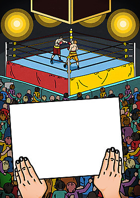 PSD 여자 남자 일러스트 운동선수 경기 여러명 성인 권투 공백 팻말 권투장 권투글러브 권투선수 배경삽화 1인칭시점 국내일러스트 시선 스포츠 다수 스포츠시설 프레임 사람 격투기 글러브 파일형식