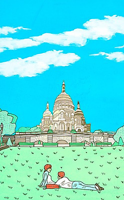 주간 PSD 구름 커플 여자 남자 데이트 일러스트 휴식 사랑 잔디 야외 두명 관광지 국내일러스트 자연요소 식물 감정 여행 컨셉 관계 사람 파일형식