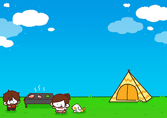 PSD 구름 여자 남자 어린이 바다 일러스트 텐트 두명 여름휴가 바캉스 캠핑 강아지 바비큐 바베큐그릴 국내일러스트 자연요소 음식 레저 휴가 캠핑도구 사람 반려동물 개 그릴 파일형식 여름_계절