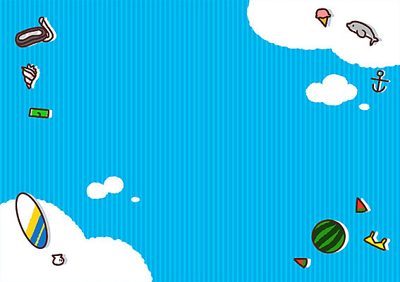 PSD 바다 일러스트 수박 사람없음 여름휴가 바캉스 서핑보드 소라 돌고래 국내일러스트 과일 포유류 휴가 어패류 수중동물 보드_스포츠 파일형식 여름_계절