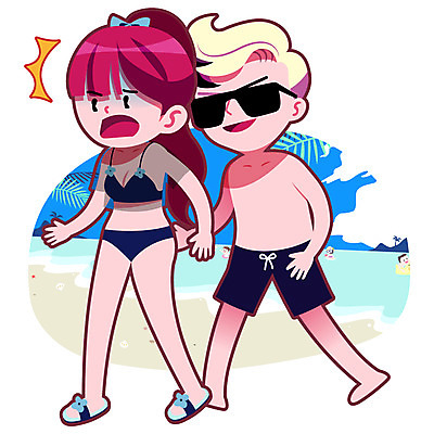 주간 여자 남자 수영복 일러스트 여러명 성인 해변 야외 여름 여름휴가 바캉스 선글라스 예절 성추행 국내일러스트 AI파일 자연요소 옷 계절 안경 바다 다수 휴가 사람 성범죄 파일형식 벡터 여름_계절